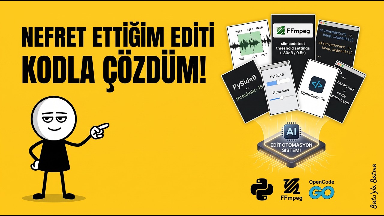 Video Editlemekten Nefret Ettiğim İçin Kendime Program Yazdım videosu kapağı